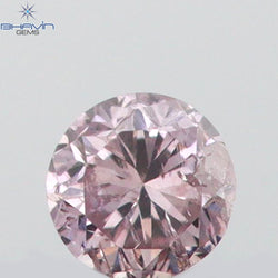 0.04 CT Round Shape Natural Diamond Pink Color SI2 Clarity (2.20 MM)