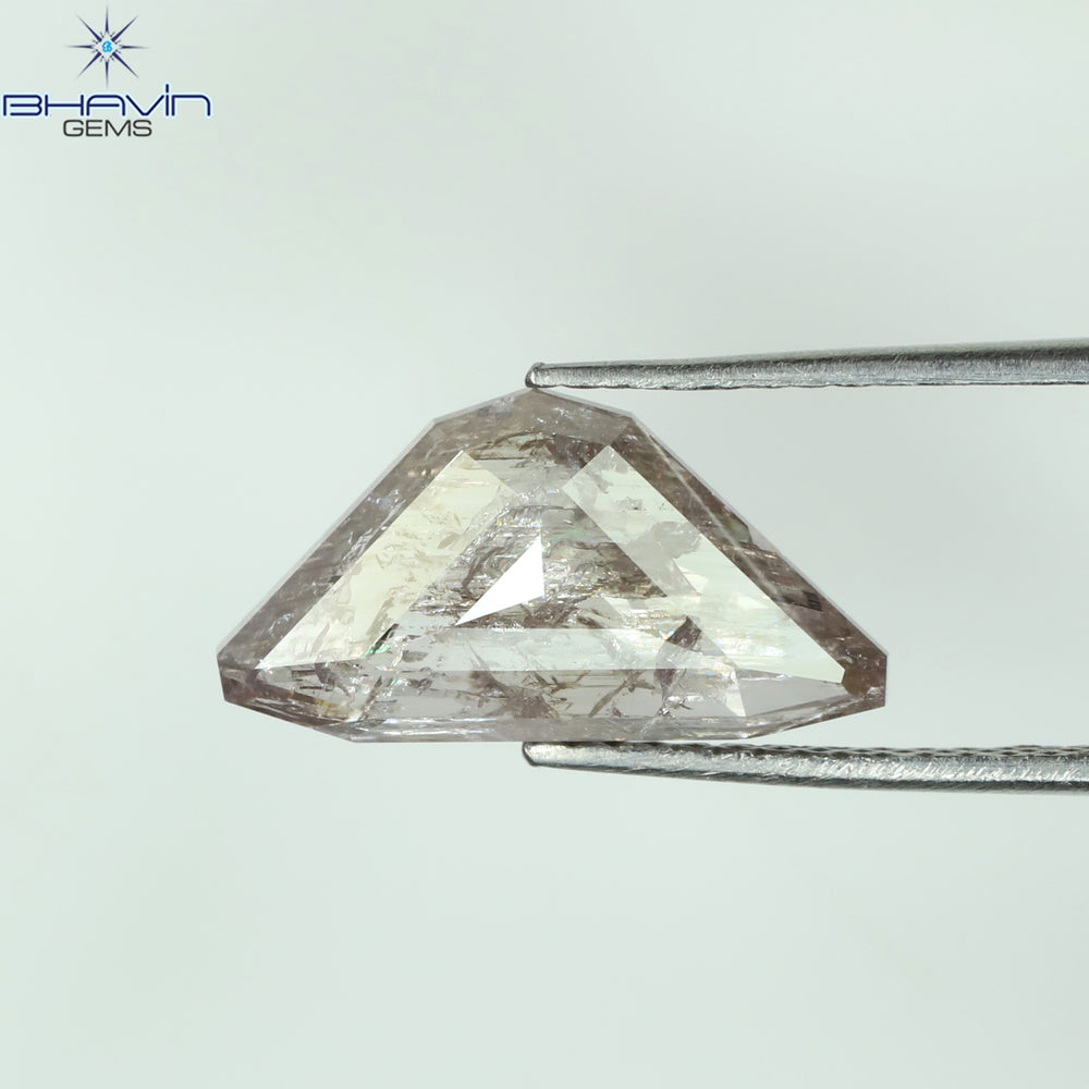 1.01 CT オーバルシェイプ ナチュラル ダイヤモンド レッド ブラウン カラー I2 クラリティ (7.18 MM)