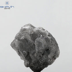 12.88 CT Rough Shape Natural Diamond Grey (Salt And Pepper) Color I3 Clarity (14.00 MM)