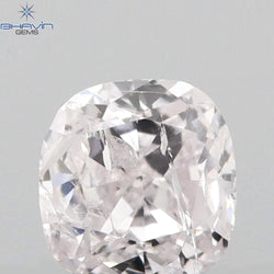 0.25 CT Cushion Shape Natural Diamond Pink Color I2 Clarity (3.70 MM)