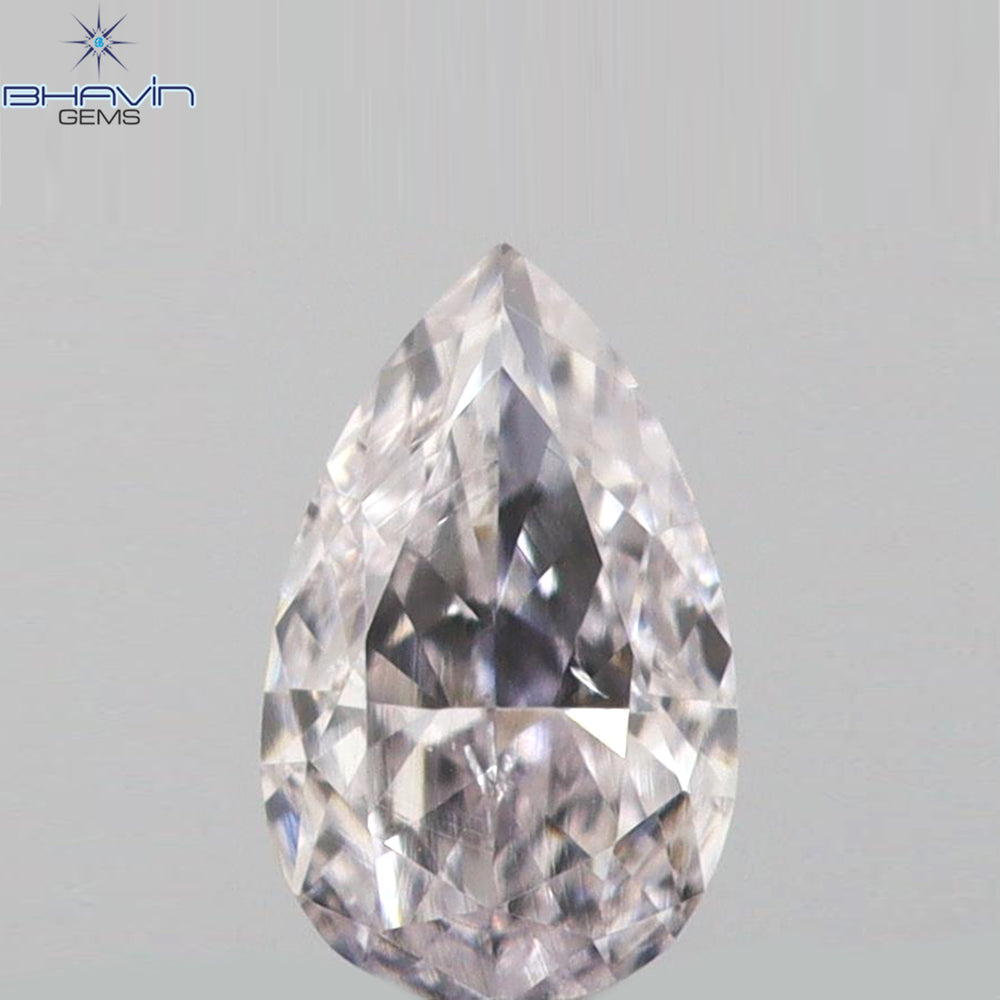 0.09 CT Pear Shape Natural Diamond Pink Color VS2 Clarity (3.88 MM)