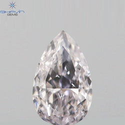 0.09 CT Pear Shape Natural Diamond Pink Color VS2 Clarity (3.88 MM)