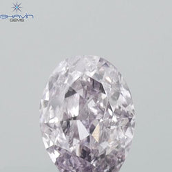 0.22 CT Oval Shape Natural Diamond Pink Color I1 Clarity (4.30 MM)