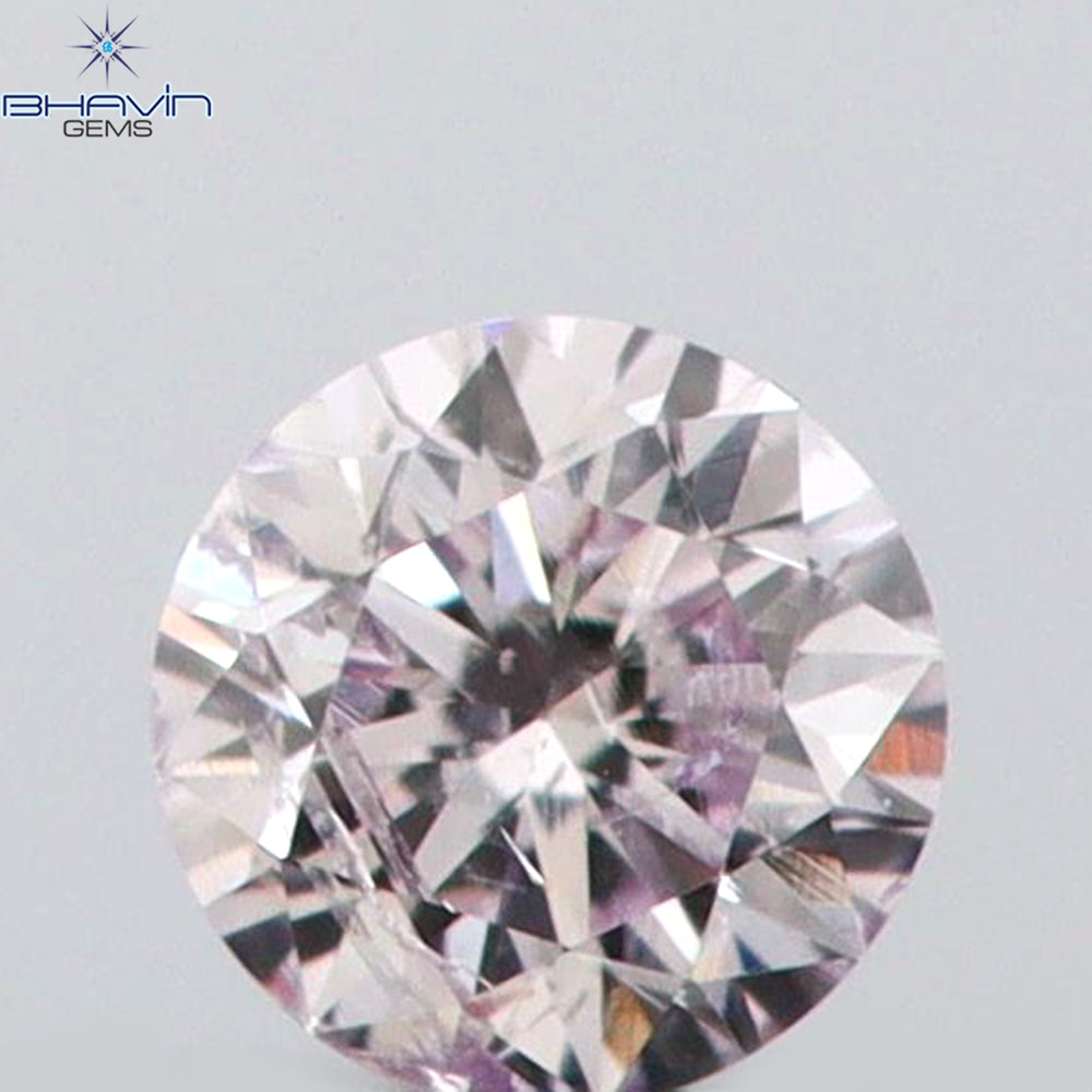 0.04 CT Round Shape Natural Diamond Pink Color SI1 Clarity (1.75 MM)