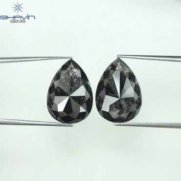 17.91 CT Pear Shape Natural Loose Diamond Salt And Pepper Color