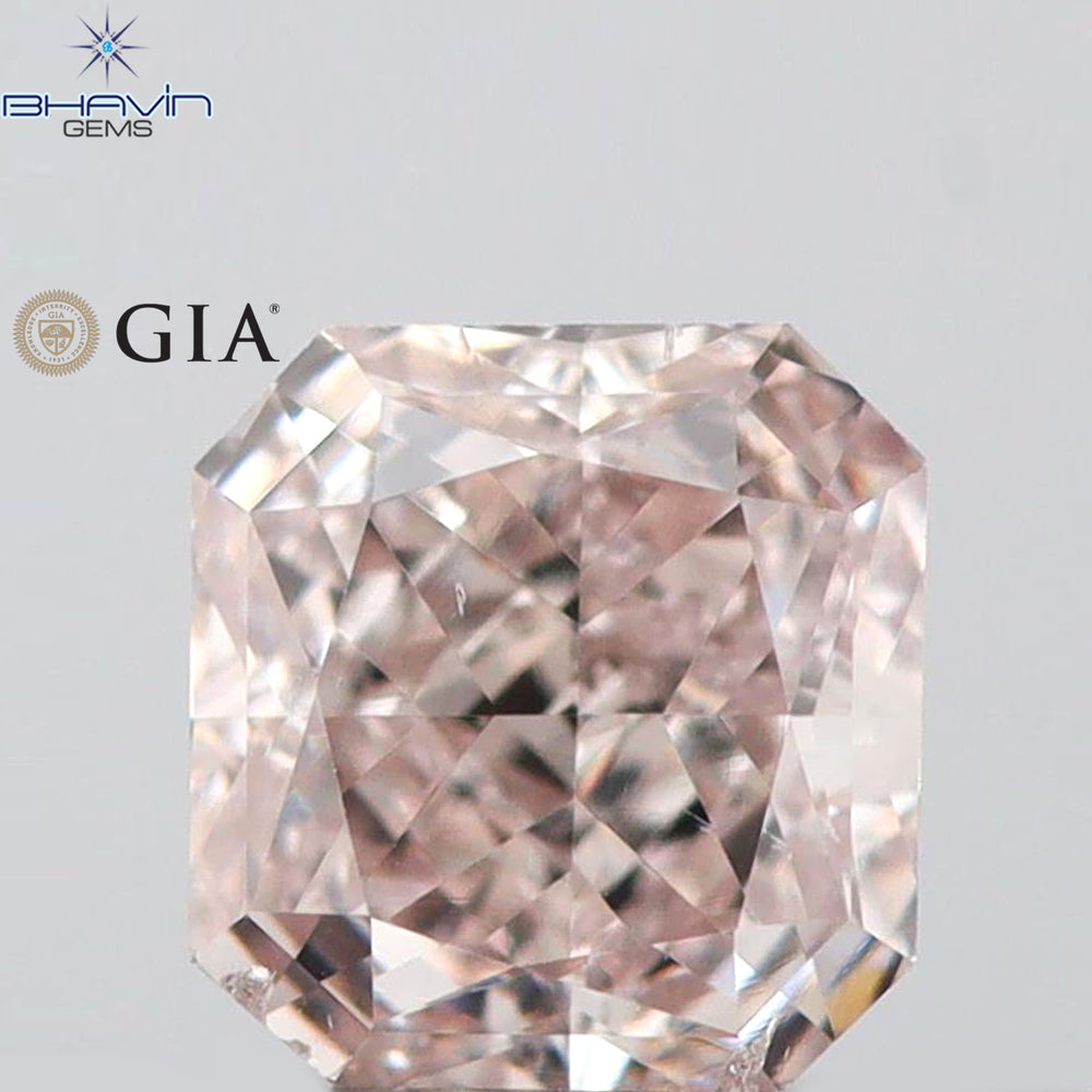 0.58 CT ラディアント シェイプ ナチュラル ダイヤモンド ホワイト カラー SI1 クラリティ (4.79 MM)