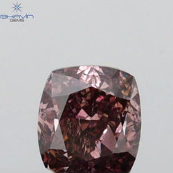 0.30 CT Cushion Shape Natural Diamond Pink Color SI1 Clarity (3.70 MM)