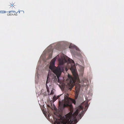 0.13 CT Oval Shape Natural Diamond Pink Color I1 Clarity (3.86 MM)