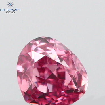 0.06 CT Heart Shape Natural Diamond Pink Color VS1 Clarity (2.31 MM)