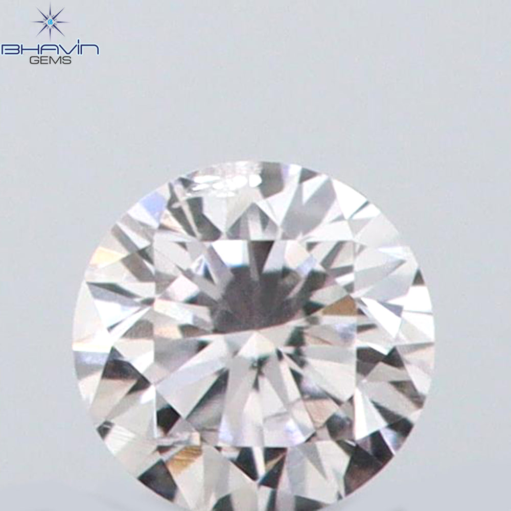 0.03 CT Round Shape Natural Diamond Pink (Argyle) Color SI1 Clarity (1.55 MM)
