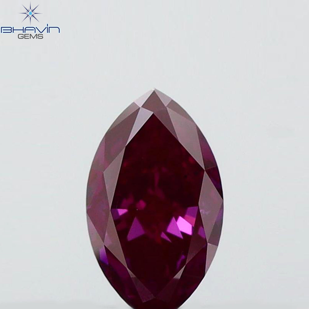 0.33 CT Marquise Shape Natural Diamond Pink Color VS2 Clarity (5.97 MM)