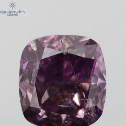 0.13 CT Cushion Shape Natural Diamond Pink Color SI2 Clarity (2.88 MM)