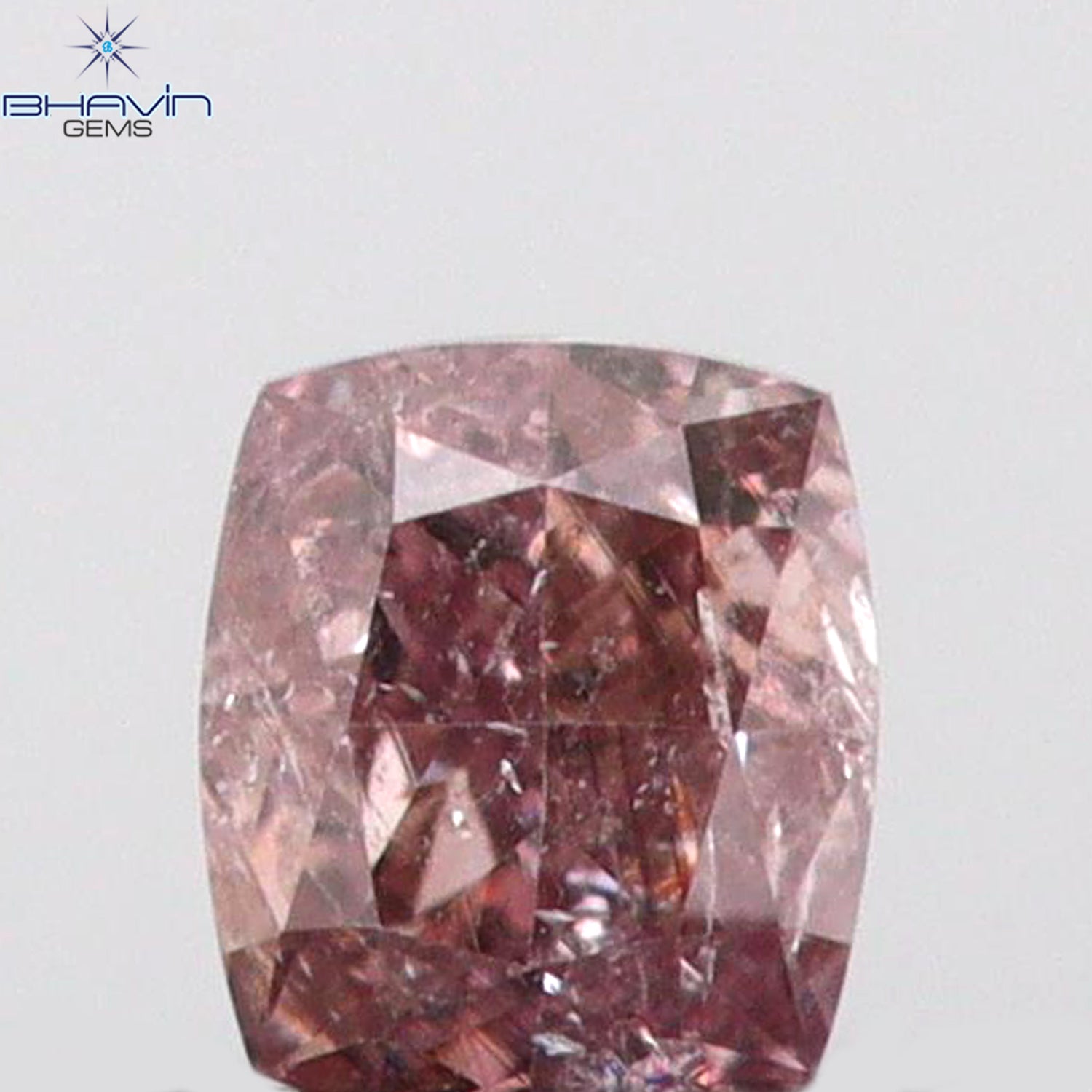 0.07 CT Cushion Shape Natural Diamond Pink Color SI2 Clarity (2.39 MM)