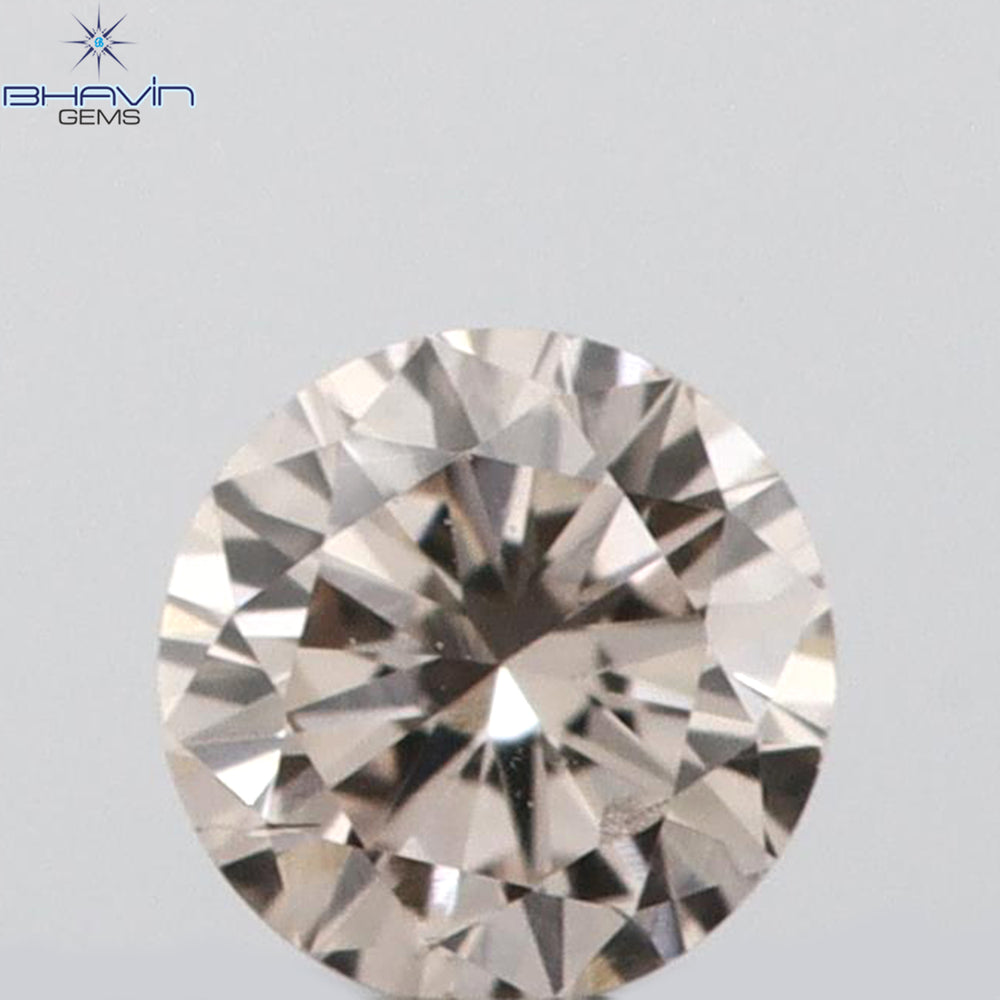 0.04 CT Round Shape Natural Diamond Pink (Argyle) Color VS2 Clarity (1.91 MM)