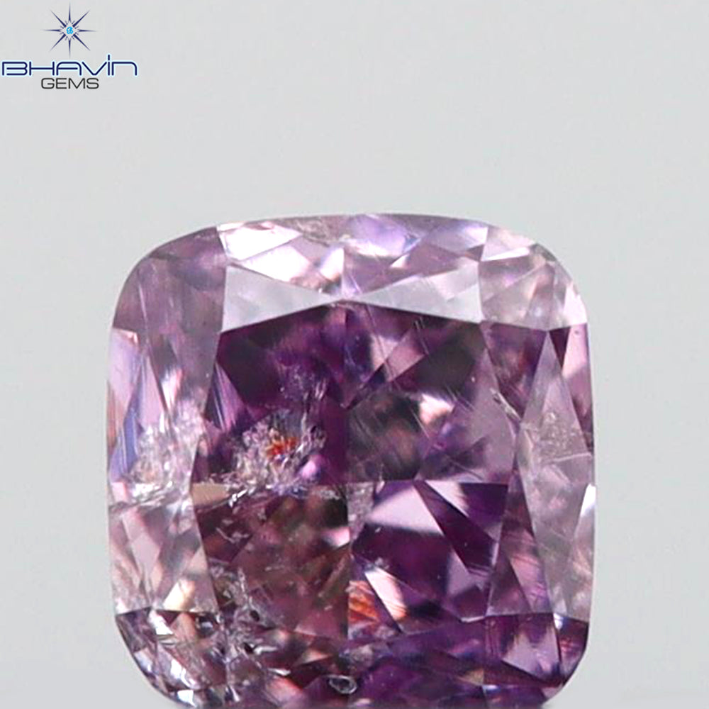 0.05 CT クッションシェイプ 天然ダイヤモンド ピンク色 I1 クラリティ (2.11 MM)