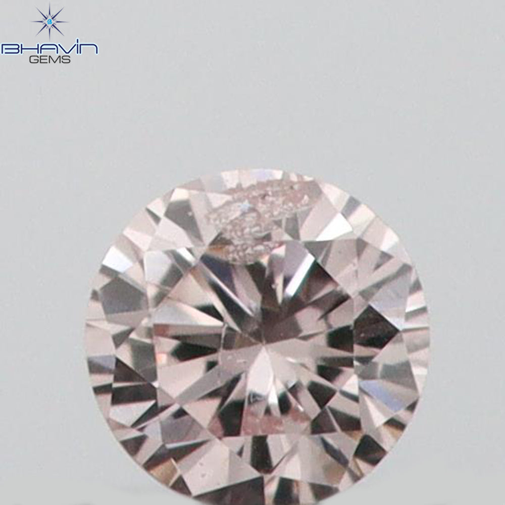 0.03 CT Round Shape Natural Diamond Pink (Argyle) Color SI2 Clarity (1.97 MM)