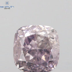 0.14 CT Cushion Shape Natural Diamond Pink Color SI2 Clarity (2.83 MM)