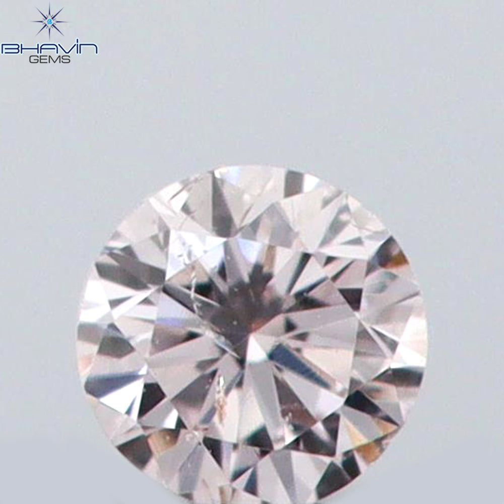 0.03 CT Round Shape Natural Diamond Pink (Argyle) Color SI1 Clarity (1.75 MM)