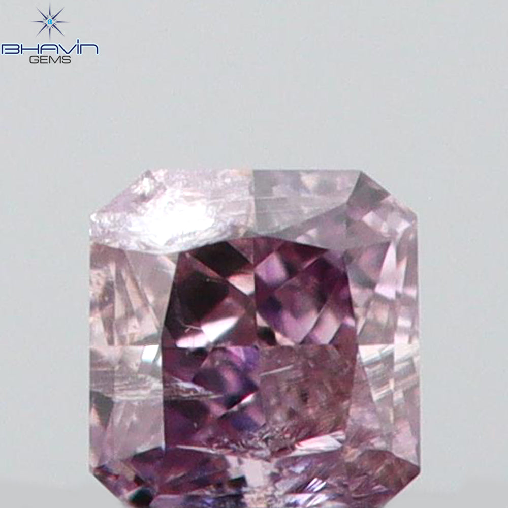 0.05 CT Radiant Shape Natural Diamond Pink Color SI2 Clarity (2.00 MM)