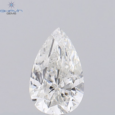 0.27 CT Pear Shape Natural Loose Diamond White Color I1 Clarity (5.50 MM)