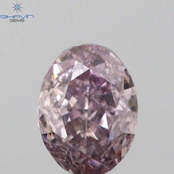 0.07 CT Oval Shape Natural Diamond Pink Color SI1 Clarity (2.84 MM)