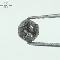 0.81 CT Rough Shape Natural Diamond Salt And Pepper Color I3 Clarity (4.85 MM)
