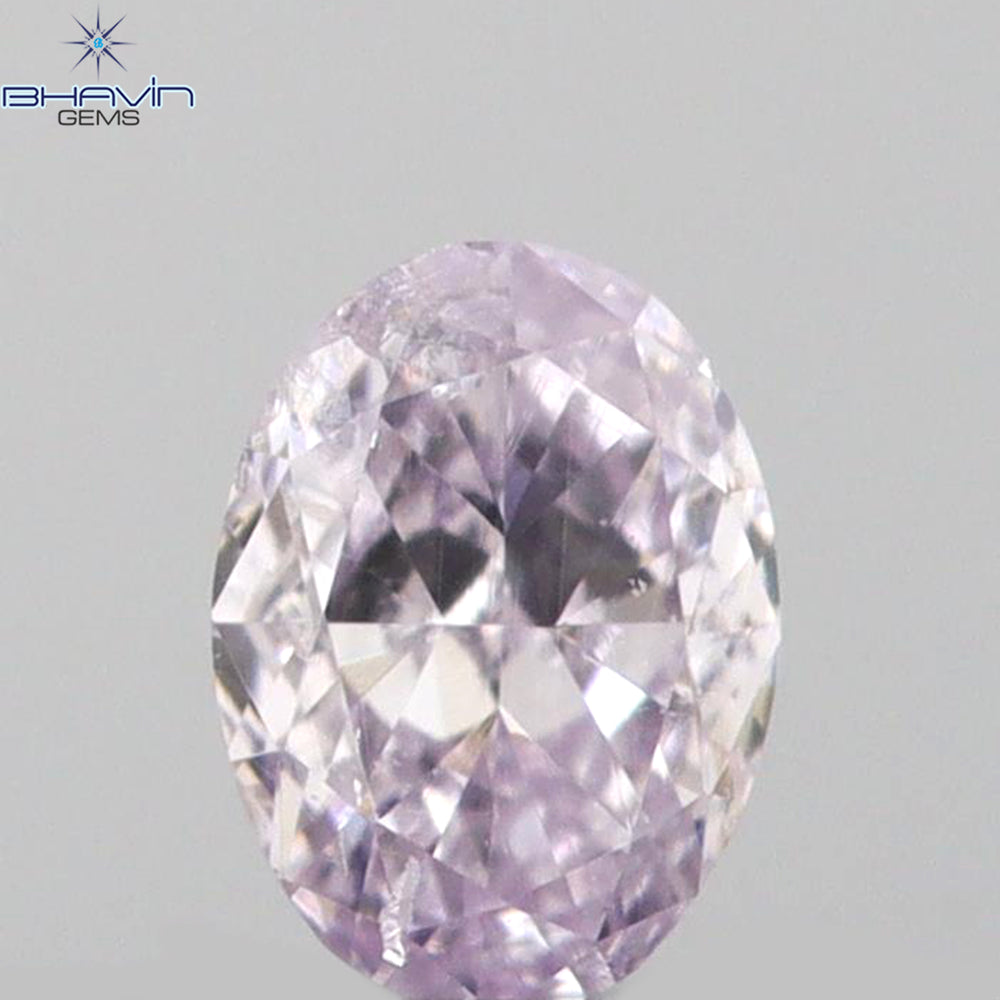 0.08 CT Oval Shape Natural Diamond Pink Color SI1 Clarity (3.06 MM)