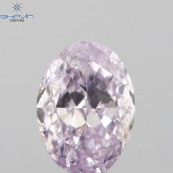 0.08 CT Oval Shape Natural Diamond Pink Color SI1 Clarity (3.06 MM)