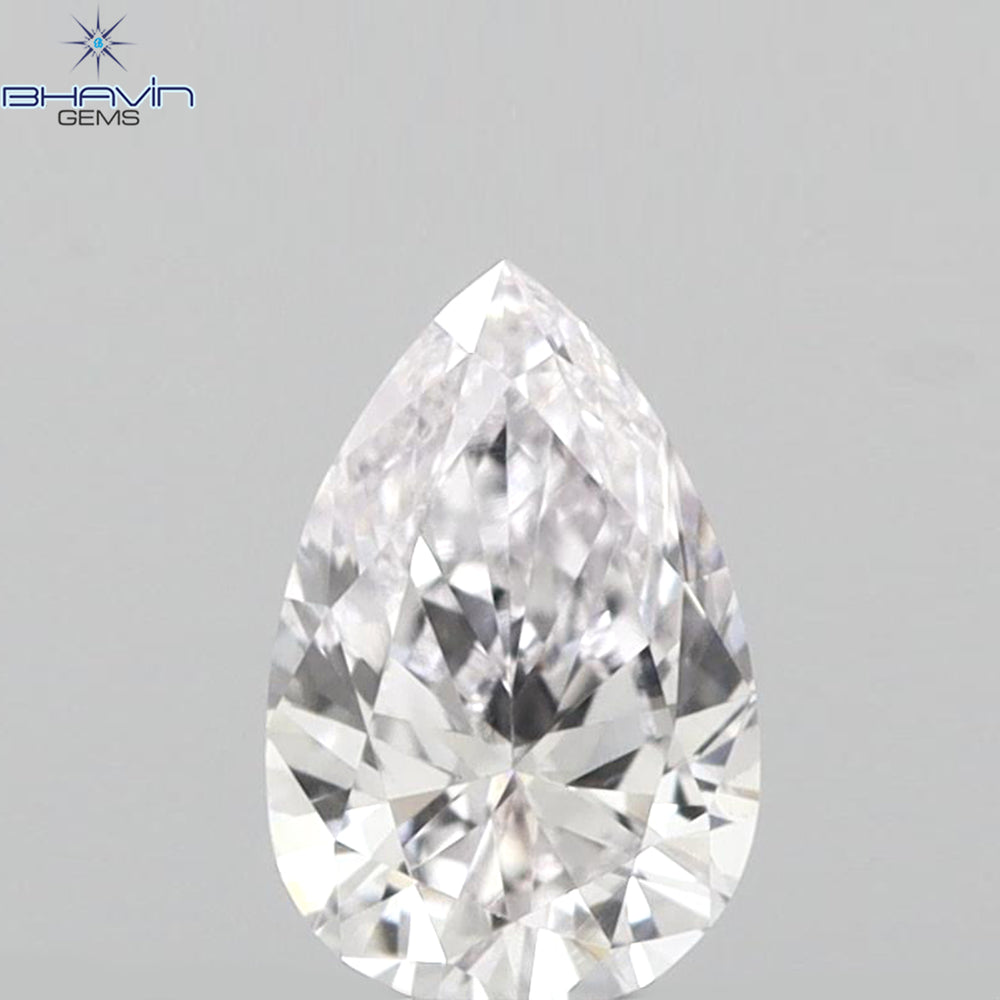 0.27 CT Pear Shape Natural Diamond Pink Color VS1 Clarity (5.45 MM)