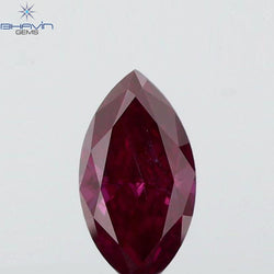 0.22 CT Marquise Shape Natural Diamond Pink Color VS2 Clarity (5.71 MM)