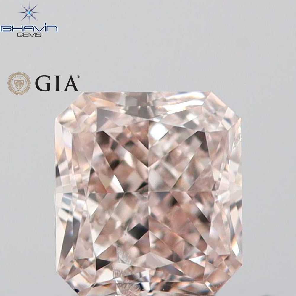 0.58 CT ラディアント シェイプ ナチュラル ダイヤモンド ホワイト カラー SI1 クラリティ (4.79 MM)