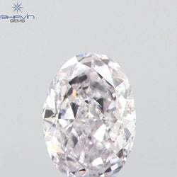 0.08 CT Oval Shape Natural Diamond Pink Color SI1 Clarity (3.32 MM)