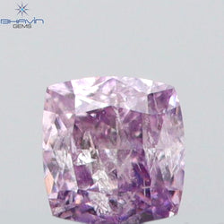 0.05 CT Cushion Shape Natural Diamond Pink Color I2 Clarity (2.10 MM)