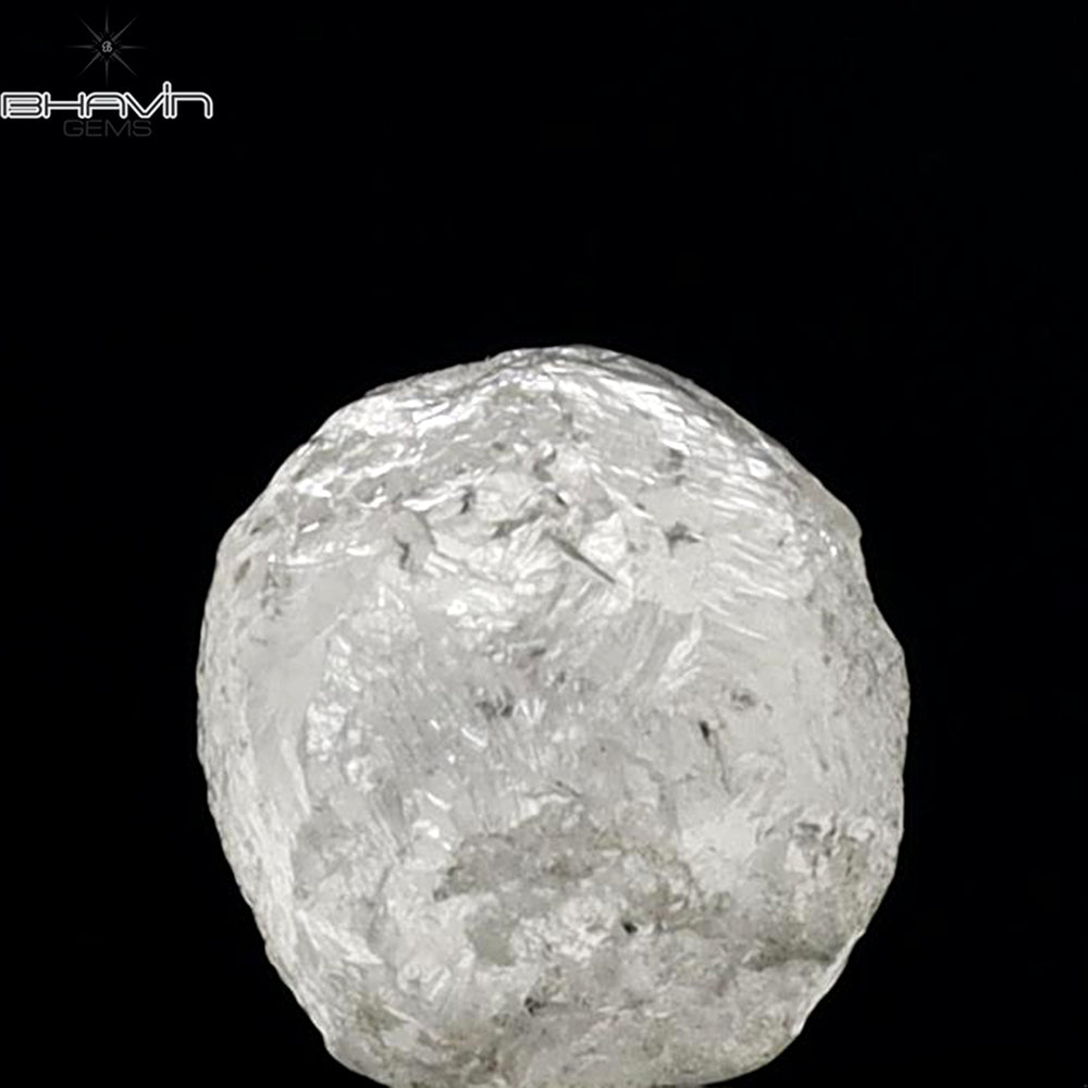 2.68 CT Rough Shape Natural Diamond White Color I3 Clarity (6.98 MM)