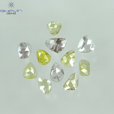 0.65 CT/11 Pcs Polki Rosecut  Shape Natural Diamond Mix Color I2 Clarity (4.10 MM)