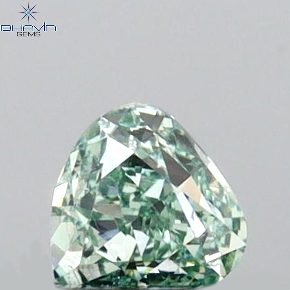 0.17 CT Heart Shape Natural Loose Diamond Green Color VS1 Clarity (3.34 MM)