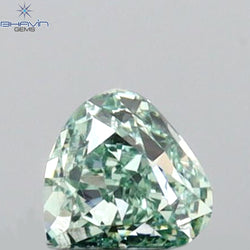 0.17 CT Heart Shape Natural Loose Diamond Green Color VS1 Clarity (3.34 MM)