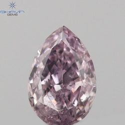 0.05 CT Pear Shape Natural Diamond Pink Color SI1 Clarity (2.96 MM)