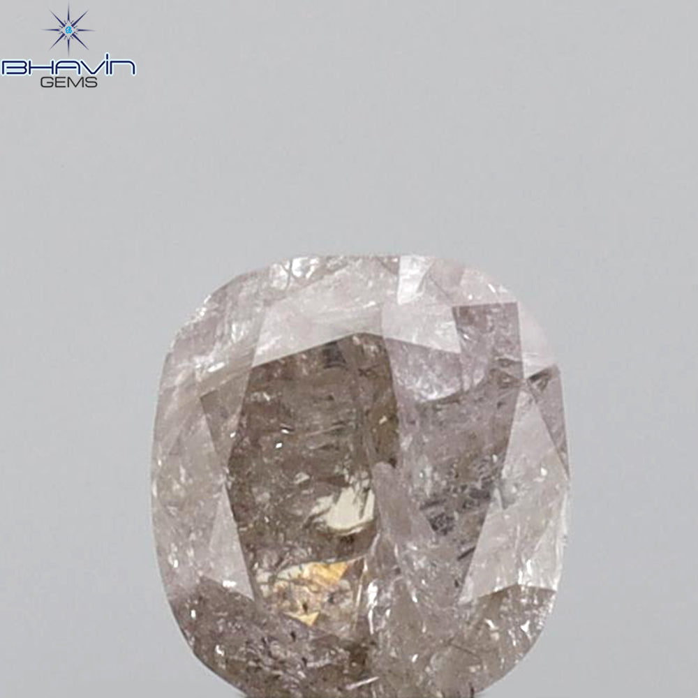 0.54 CT Cushion Shape Natural Diamond Pink Color I3 Clarity (4.67 MM)