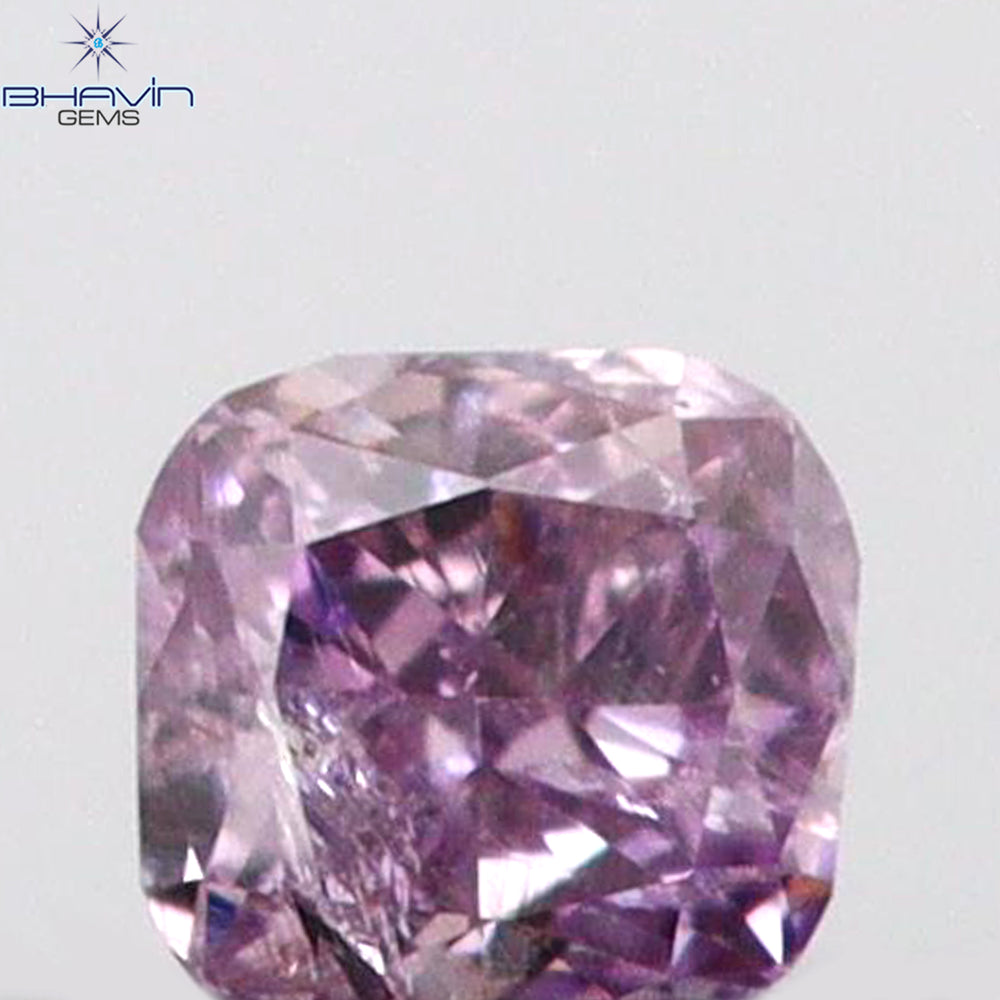 0.03 CT Cushion Shape Natural Diamond Pink Color I1 Clarity (1.95 MM)
