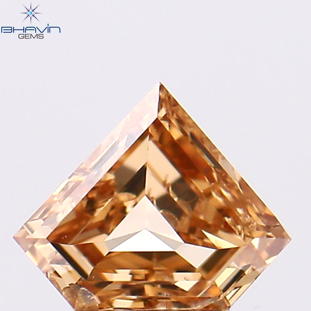 0.31 CT Pentagon Diamond Natural Loose Diamond Brown Pink Diamond Clarity SI1 (6.83 MM)