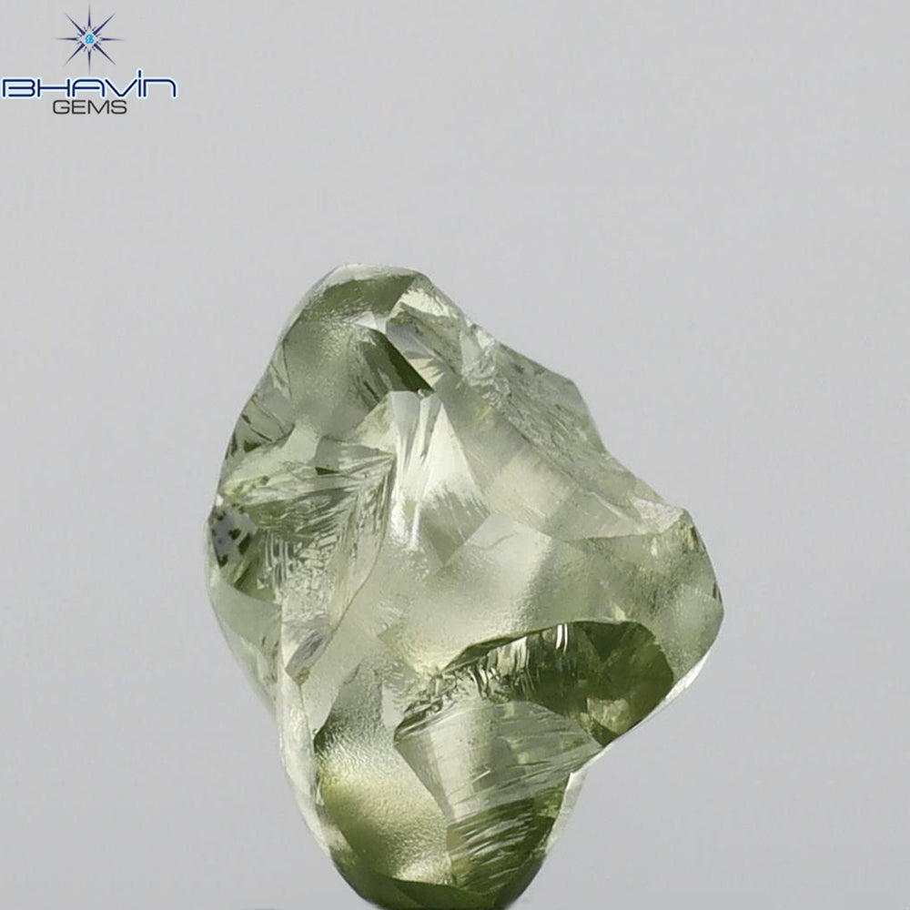 1.46 CT Rough Shape Enhanced Green Color VS2 Clarity (8.25 MM)