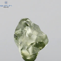 1.46 CT Rough Shape Enhanced Green Color VS2 Clarity (8.25 MM)