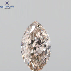 0.16 CT Marquise Shape Natural Loose Diamond Pink Color VS2 Clarity (4.71 MM)