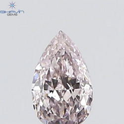 GIA Certified 0.26 CT Pear Diamond Pink Color Natural Loose Diamond (5.37 MM)