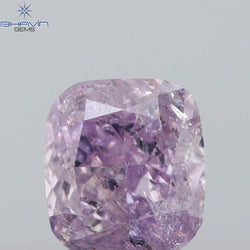 0.14 CT Cushion Shape Natural Diamond Pink Color I2 Clarity (2.86 MM)