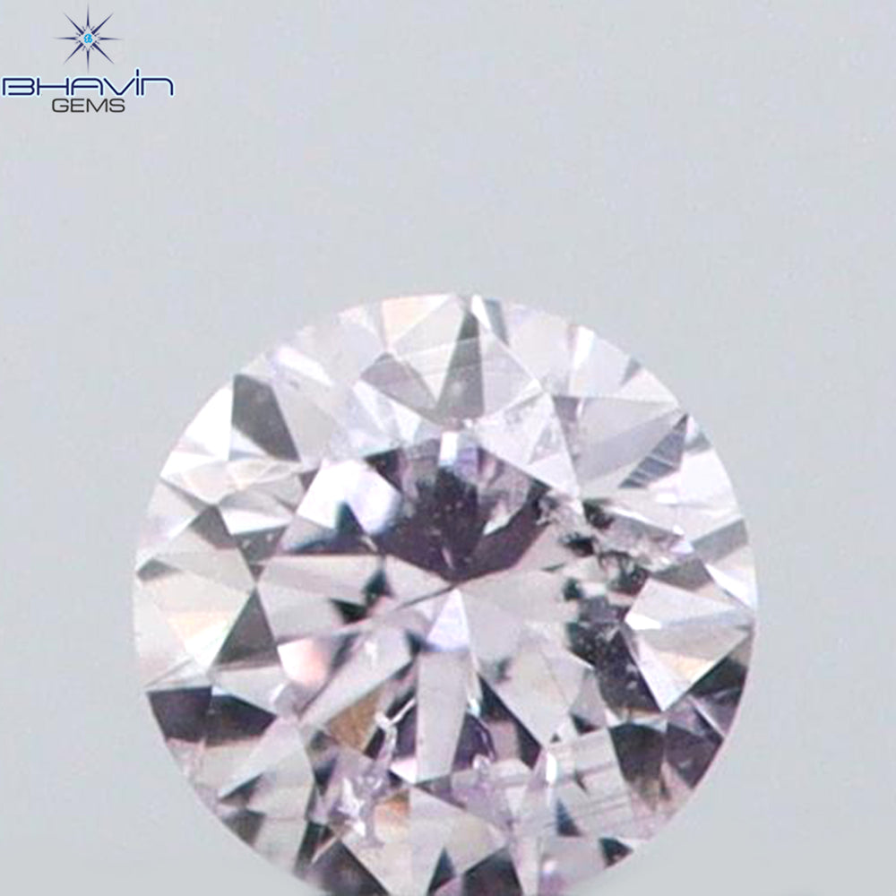 0.02 CT Round Shape Natural Diamond Pink (Argyle) Color SI2 Clarity (1.57 MM)