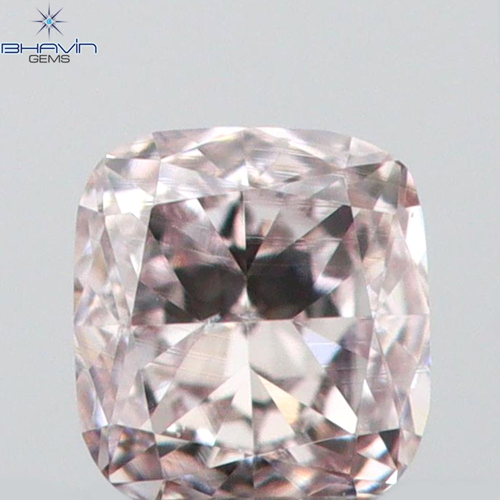 0.05 CT クッションシェイプ 天然ダイヤモンド ピンク色 I1 クラリティ (2.11 MM)