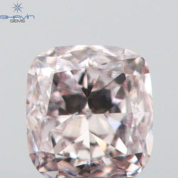 0.09 CT Cushion Shape Natural Diamond Pink Color VS2 Clarity (2.44 MM)
