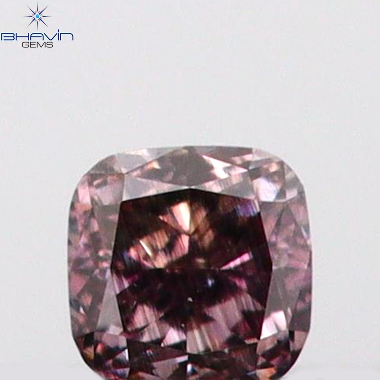 0.04 CT Cushion Shape Natural Diamond Pink Color SI1 Clarity (1.84 MM)